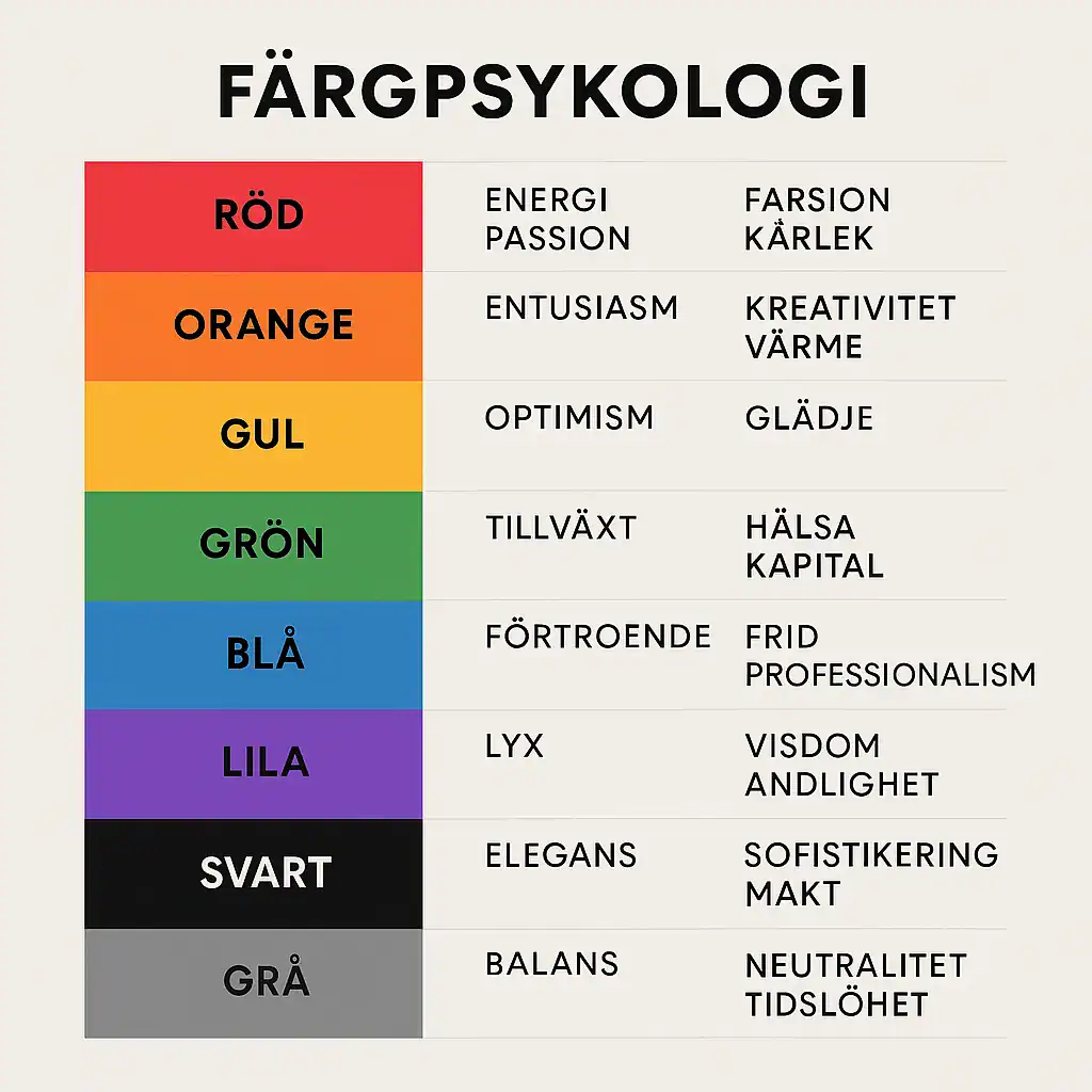 färger för branding och logo design