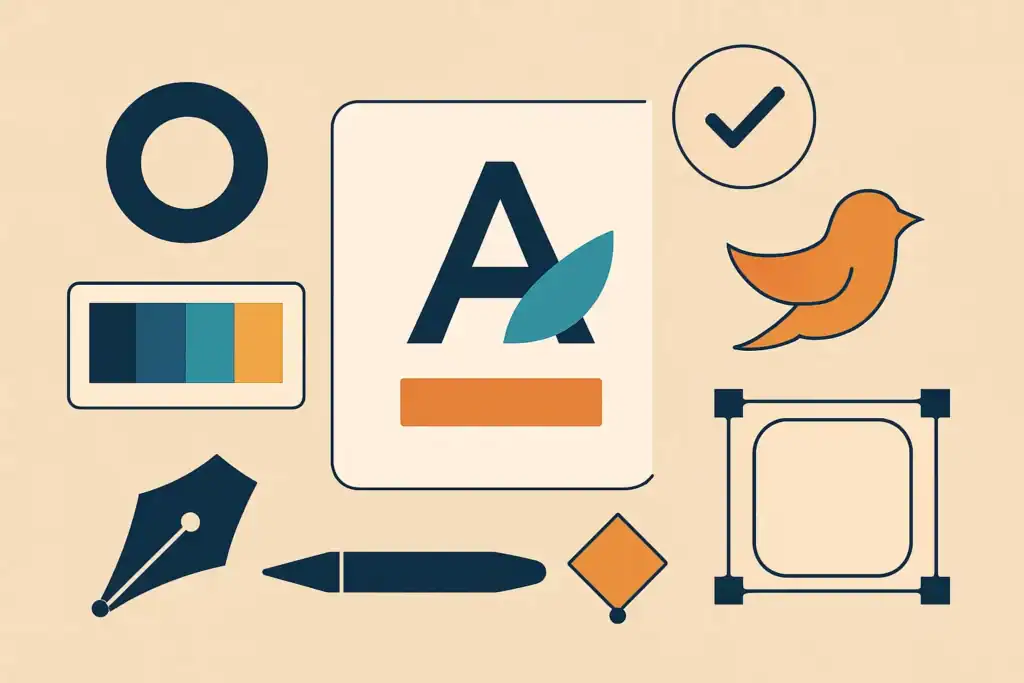 steg för att designa logo