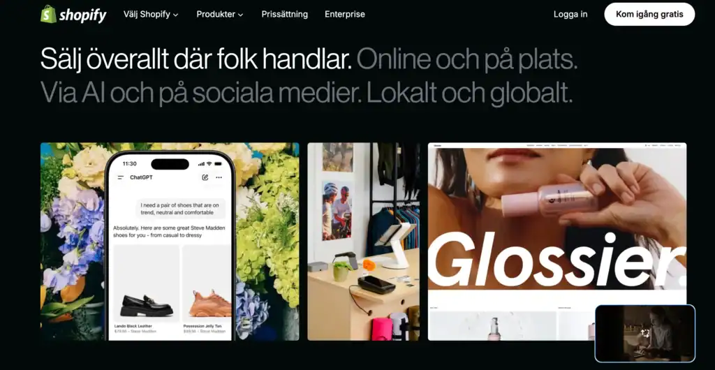 e-handel med Shopify